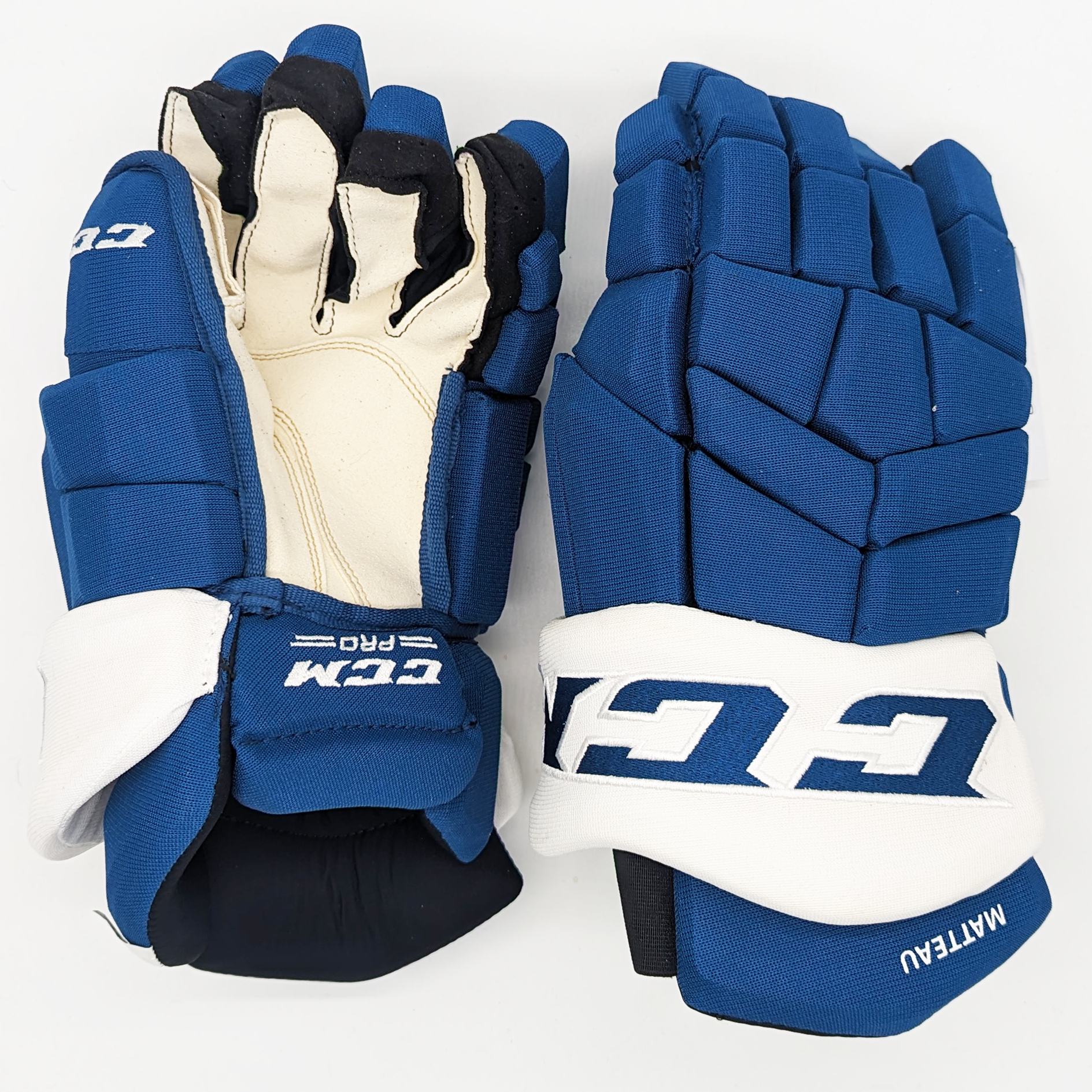 CCM HGTK - Gant NHL Pro Stock - Stefan Matteau (Bleu/Blanc)